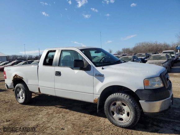 2008 Ford F-150 STX with VIN 1FTRX14W18FA78786, listed as a Copart auction lot 43817485 with 122,457 mi miles and Salvage Title. Bid and sale history available at carsss.com. Image 4.