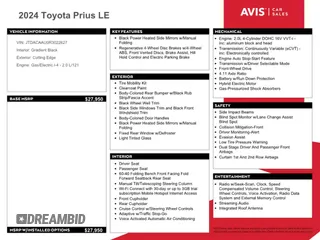 2024 Toyota Prius LE with VIN JTDACAAU0R3022627, listed as a Copart auction lot 52448545 with 24,546 mi miles and Salvage Title. Bid and sale history available at carsss.com. Image 12.