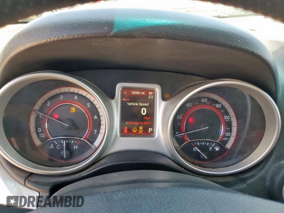 2014 Dodge Journey R/T z VIN 3C4PDCEG7ET285283, wystawiony jako Copart lot #57496895 z przebiegiem 122 391 mil mil oraz Szkoda całkowita • Salvage title. Historia ofert i sprzedaży dostępna na DreamBid. Obrazek 9.