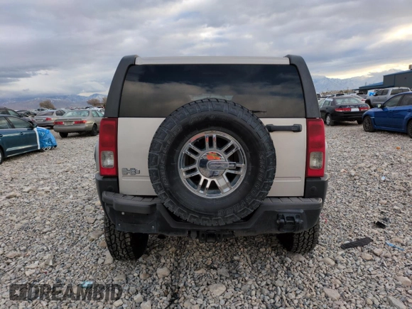 2008 Hummer H3 with VIN 5GTEN33E388203521, listed as a Copart auction lot 80978184 with 158,809 mi miles and Salvage Title. Bid and sale history available at DreamBid. Image 6.