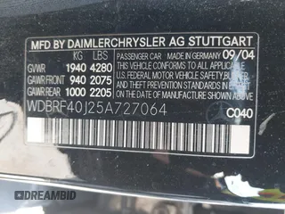 2005 Mercedes-Benz C 230 Kompressor z VIN WDBRF40J25A727064, wystawiony jako IAAI lot #42348014 z przebiegiem 162 940 mil mil oraz . Historia ofert i sprzedaży dostępna na DreamBid. Obrazek 9.