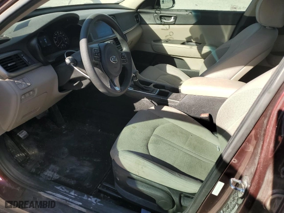 2018 Kia Optima LX with VIN 5XXGT4L32JG263013, listed as a Copart auction lot 42460255 with 122,182 mi miles and Salvage Title. Bid and sale history available at carsss.com. Image 7.