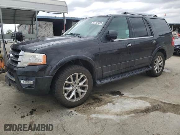 2015 Ford Expedition Limited with VIN 1FMJU1KT1FEF07616, listed as a Copart auction lot 54782435 with 110,542 mi miles and Clean title. Bid and sale history available at DreamBid. Image 1.