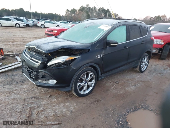 2014 Ford Escape Titanium with VIN 1FMCU9J95EUA96397, listed as a IAAI auction lot 41089757 with 107,494 mi miles. Bid and sale history available at carsss.com. Image 18.