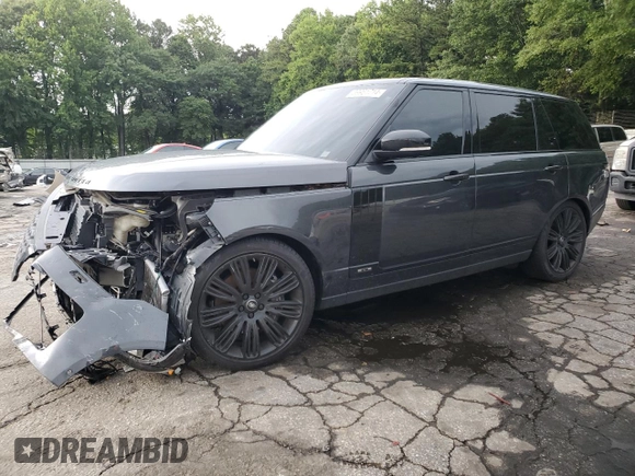 2020 Land Rover Range Rover z VIN SALGS5SE7LA574603, wystawiony jako Copart lot #59981714 z przebiegiem 54 127 mil mil oraz Szkoda całkowita • Salvage title. Historia ofert i sprzedaży dostępna na DreamBid. Obrazek 1.