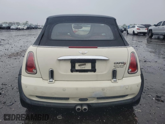 2008 MINI Convertible S z VIN WMWRH33588TL96257, wystawiony jako Copart lot #58298765 z przebiegiem 89 463 mil mil oraz Czysty tytuł • Clean title. Historia ofert i sprzedaży dostępna na DreamBid. Obrazek 6.