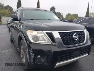 2017 Nissan Armada SV with VIN JN8AY2NC7H9503340, listed as a IAAI auction lot 41916411 with 76,791 mi miles. Bid and sale history available at carsss.com. Image 1.