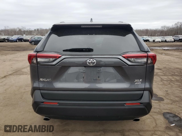 2019 Toyota RAV4 XLE with VIN 2T3P1RFV3KW044091, listed as a Copart auction lot 48116145 with 46,008 mi miles and Salvage Title. Bid and sale history available at DreamBid. Image 6.