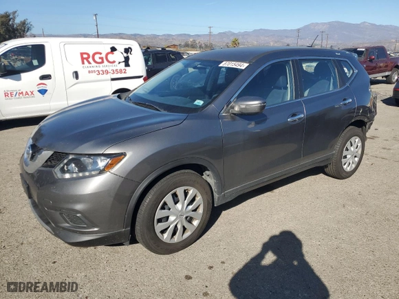 2015 Nissan Rogue S with VIN KNMAT2MT7FP553305, listed as a Copart auction lot 87015494 with 87,719 mi miles and Salvage Title. Bid and sale history available at carsss.com. Image 1.