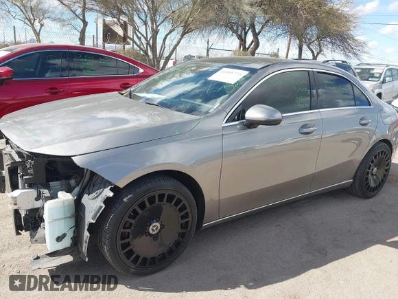 2019 Mercedes-Benz A 220 with VIN WDD3G4EB0KW002184, listed as a IAAI auction lot 41593773 with 38,476 mi miles and . Bid and sale history available at DreamBid. Image 6.