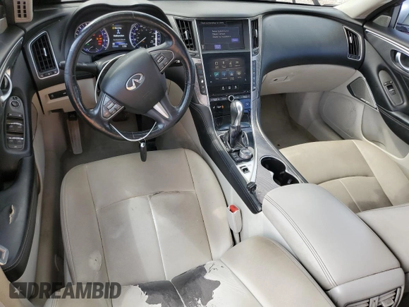 2017 Infiniti Q50 Signature Edition with VIN JN1EV7AP8HM731102, listed as a Copart auction lot 48994975 with 115,583 mi miles and Salvage Title. Bid and sale history available at DreamBid. Image 8.
