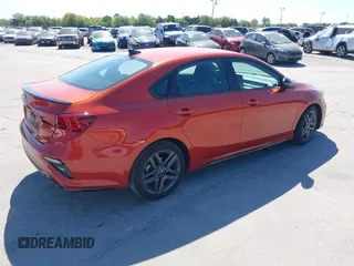 2021 Kia Forte GT-Line with VIN 3KPF34ADXME409193, listed as a IAAI auction lot 41846359 with 52,321 mi miles. Bid and sale history available at carsss.com. Image 4.