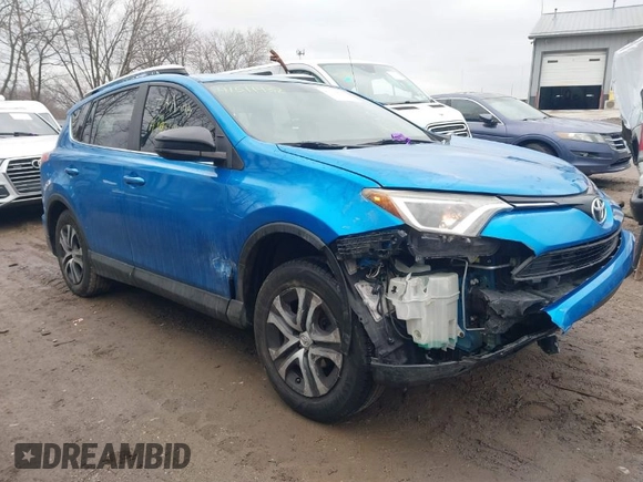 2016 Toyota RAV4 LE with VIN 2T3BFREV0GW532693, listed as a IAAI auction lot 41511432 with 115,463 mi miles. Bid and sale history available at carsss.com. Image 1.