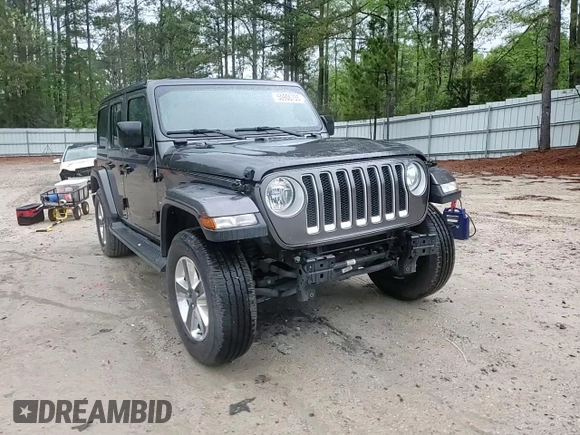 2020 Jeep Wrangler Unlimited Sahara with VIN 1C4HJXEN2LW149623, listed as a Copart auction lot 50906705 with 71,919 mi miles and Salvage title. Bid and sale history available at DreamBid. Image 11.