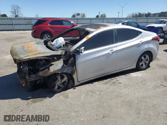 2014 Hyundai Elantra SE with VIN 5NPDH4AE1EH466624, listed as a Copart auction lot 50039175 with Not Provided miles and Salvage Title. Bid and sale history available at DreamBid. Image 1.