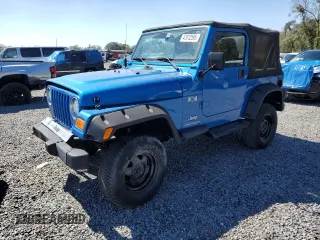 2003 Jeep Wrangler X with VIN 1J4FA39S03P317828, listed as a Copart auction lot 47012595 with 164,965 mi miles and Salvage Title. Bid and sale history available at carsss.com. Image 1.