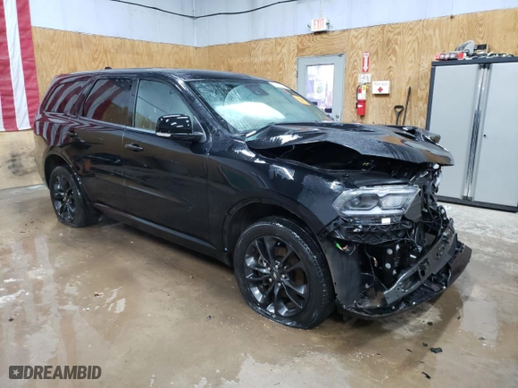 2022 Dodge Durango GT Plus with VIN 1C4RDJDG2NC161027, listed as a Copart auction lot 87187604 with 56,283 mi miles and Salvage Title. Bid and sale history available at carsss.com. Image 4.