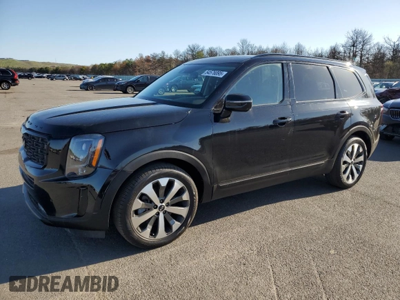 2021 Kia Telluride SX with VIN 5XYP5DHC8MG102300, listed as a Copart auction lot 54576895 with 63,144 mi miles and Salvage Title. Bid and sale history available at carsss.com. Image 1.