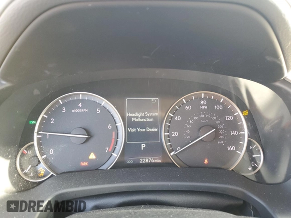 2022 Lexus RX with VIN 2T2HZMDA0NC357240, listed as a Copart auction lot 52118825 with 22,876 mi miles and Salvage Title. Bid and sale history available at carsss.com. Image 9.