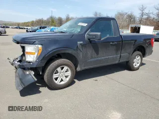 2021 Ford F-150 XL with VIN 1FTMF1CB4MKF09005, listed as a Copart auction lot 53935765 with 52,332 mi miles and Salvage title. Bid and sale history available at DreamBid. Image 1.