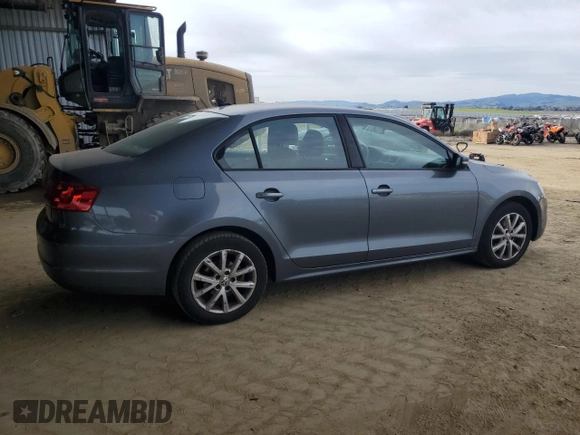 2012 Volkswagen Jetta Sedan SE w/Convenience & Sunroof PZEV with VIN 3VWBP7AJ1CM427707, listed as a Copart auction lot 45992795 with 130,766 mi miles and Salvage Title. Bid and sale history available at carsss.com. Image 3.