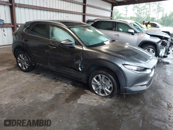 2025 Mazda CX-30 S Preferred with VIN 3MVDMBCM3SM753889, listed as a IAAI auction lot 42787411 with 21,201 mi miles and . Bid and sale history available at DreamBid. Image 1.