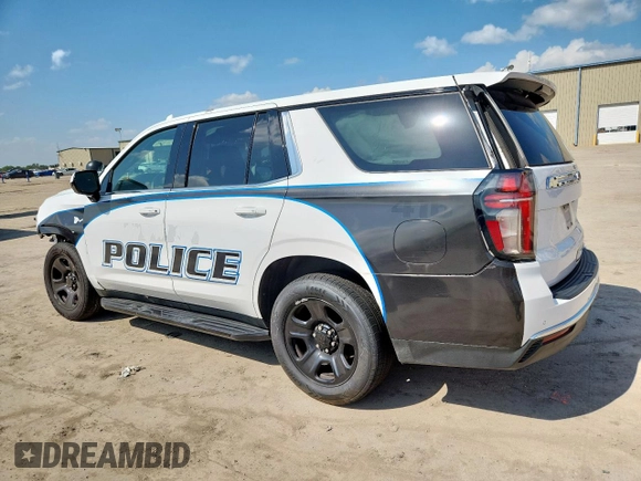 2021 Chevrolet Tahoe Commercial with VIN 1GNSCLED4MR478251, listed as a Copart auction lot 65281205 with Not provided miles and Salvage title. Bid and sale history available at DreamBid. Image 2.
