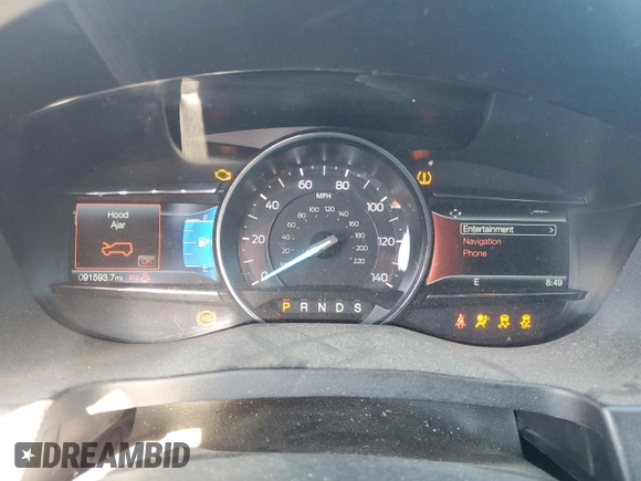 2018 Ford Explorer XLT with VIN 1FM5K7D86JGC53918, listed as a Copart auction lot 58829235 with 91,593 mi miles and Salvage title. Bid and sale history available at DreamBid. Image 9.