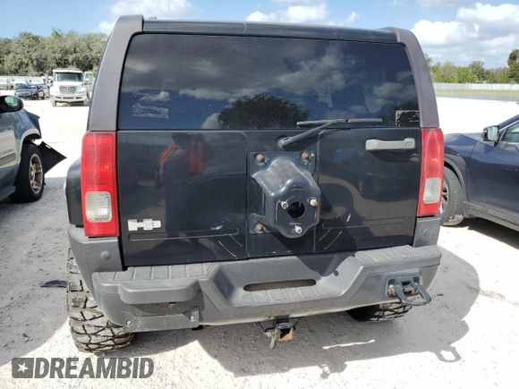 2007 Hummer H3 SUV with VIN 5GTDN13E478201274, listed as a Copart auction lot 78855014 with 188,946 mi miles and Salvage Title. Bid and sale history available at DreamBid. Image 6.