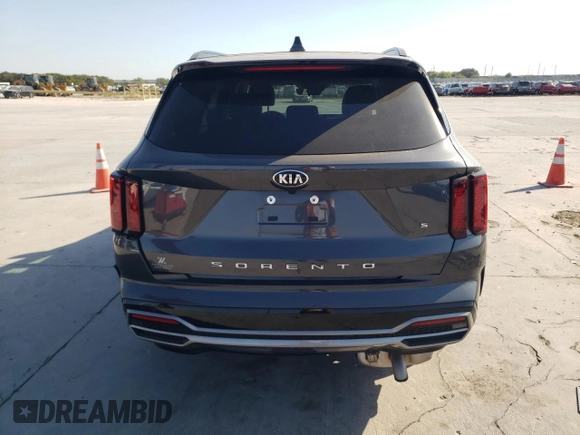 2021 Kia Sorento S with VIN 5XYRL4LCXMG007095, listed as a Copart auction lot 74550024 with 38,490 mi miles and Clean Title. Bid and sale history available at DreamBid. Image 6.
