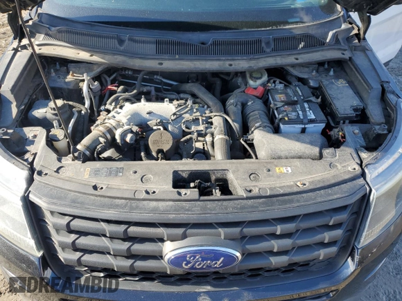 2016 Ford Police Interceptor Utility z VIN 1FM5K8AT4GGA86790, wystawiony jako Copart lot #43772785 z przebiegiem 117 036 mil mil oraz Czysty tytuł • Clean title. Historia ofert i sprzedaży dostępna na DreamBid. Obrazek 11.