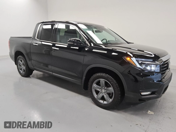 2023 Honda Ridgeline RTL-E with VIN 5FPYK3F79PB038896, listed as a Copart auction lot 58401225 with 23,531 mi miles and Clean title. Bid and sale history available at DreamBid. Image 4.