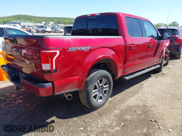 2016 Ford F-150 XLT z VIN 1FTEW1EGXGKD42103, wystawiony jako IAAI lot #42034578 z przebiegiem 128 055 mil mil oraz . Historia ofert i sprzedaży dostępna na DreamBid. Obrazek 4.