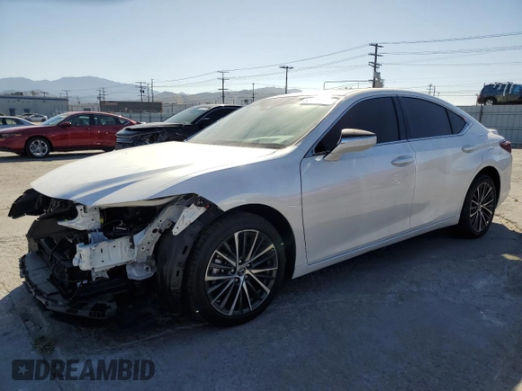 2024 Lexus ES 300h with VIN 58ADA1C1XRU054067, listed as a Copart auction lot 56559045 with 9,707 mi miles and Salvage title. Bid and sale history available at DreamBid. Image 1.