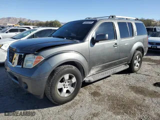2006 Nissan Pathfinder SE with VIN 5N1AR18UX6C621062, listed as a Copart auction lot 44655205 with 149,385 mi miles and Salvage Title. Bid and sale history available at carsss.com. Image 1.