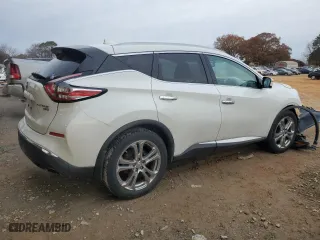 2017 Nissan Murano Platinum with VIN 5N1AZ2MH4HN175755, listed as a Copart auction lot 85065224 with 113,135 mi miles and Salvage Title. Bid and sale history available at carsss.com. Image 3.