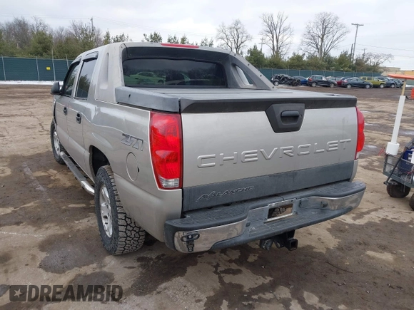 2004 Chevrolet Avalanche Z71 with VIN 3GNEK12T34G116461, listed as a IAAI auction lot 41552137 with Not Provided miles and . Bid and sale history available at DreamBid. Image 3.