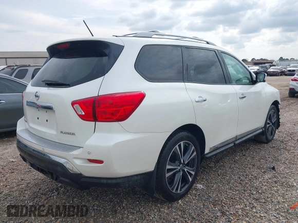 2018 Nissan Pathfinder SL with VIN 5N1DR2MN9JC655651, listed as a IAAI auction lot 41422408 with 106,800 mi miles. Bid and sale history available at carsss.com. Image 4.