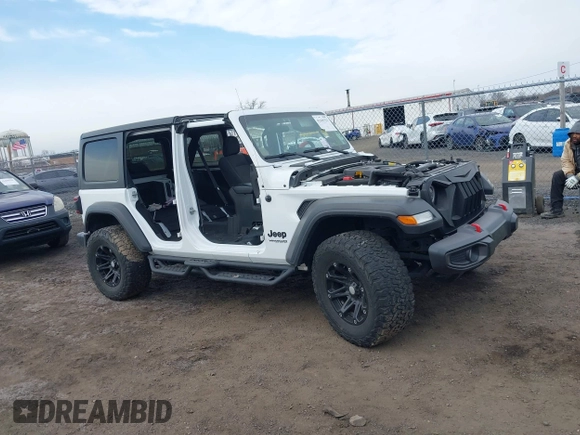 2021 Jeep Wrangler Unlimited Sport S with VIN 1C4HJXDN0MW612698, listed as a IAAI auction lot 41649323 with 22,539 mi miles and . Bid and sale history available at DreamBid. Image 13.