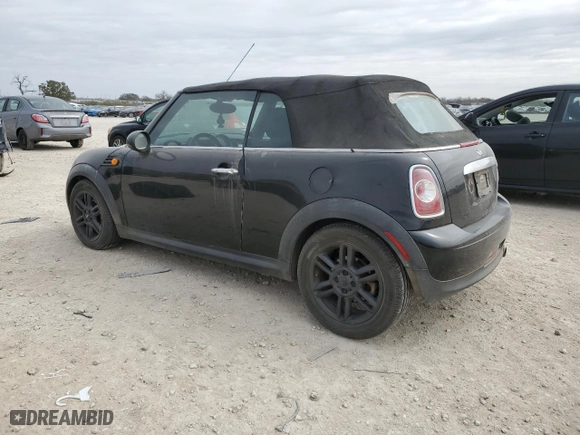 2011 MINI Cooper Convertible with VIN WMWZN3C57BT133497, listed as a Copart auction lot 46000325 with 114,917 mi miles and Clean Title. Bid and sale history available at carsss.com. Image 2.