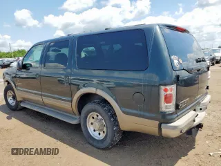 2000 Ford Excursion Limited z VIN 1FMNU42L0YED60100, wystawiony jako Copart lot #58760345 z przebiegiem 239 477 mil mil oraz Szkoda całkowita • Salvage title. Historia ofert i sprzedaży dostępna na DreamBid. Obrazek 2.