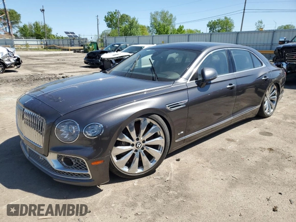 2020 Bentley Flying Spur W12 with VIN SCBBB6ZGXLC081181, listed as a Copart auction lot 57343505 with Not provided miles and Salvage title. Bid and sale history available at DreamBid. Image 1.