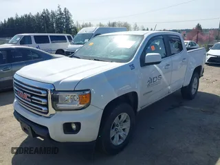 2017 GMC Canyon 4WD SLE with VIN 1GTG6CEN0H1155690, listed as a IAAI auction lot 41956326 with 56,841 mi miles. Bid and sale history available at carsss.com. Image 2.