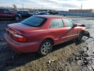 2000 Mazda 626 LX with VIN 1YVGF22CXY5172092, listed as a Copart auction lot 81960694 with 214,185 mi miles and Salvage Title. Bid and sale history available at carsss.com. Image 3.