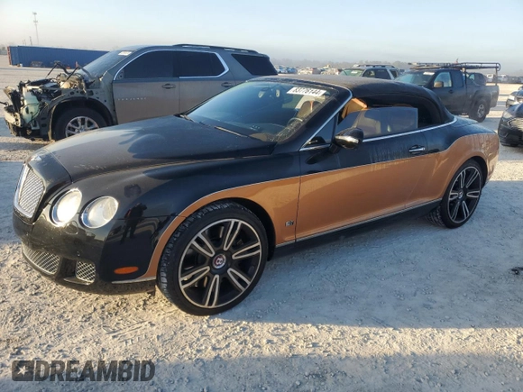 2010 Bentley Continental GT with VIN SCBDR3ZA2AC065164, listed as a Copart auction lot 83776144 with 80,416 mi miles and Salvage Title. Bid and sale history available at DreamBid. Image 1.