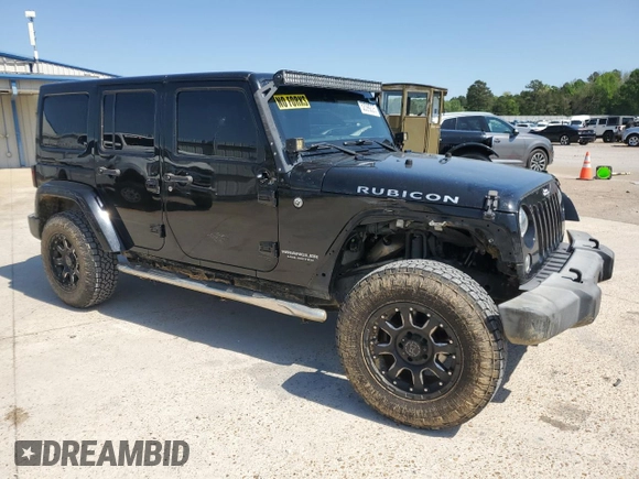 2016 Jeep Wrangler Unlimited Rubicon with VIN 1C4BJWFG5GL290757, listed as a Copart auction lot 52099225 with 102,424 mi miles and Salvage title. Bid and sale history available at DreamBid. Image 4.