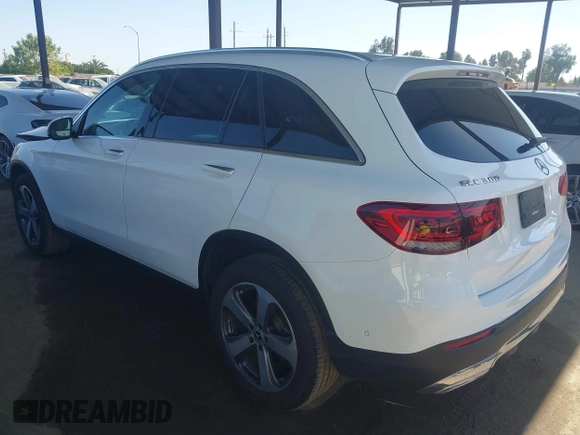 2022 Mercedes-Benz GLC 300 with VIN W1N0G8DB2NG100453, listed as a IAAI auction lot 42066751 with 24,345 mi miles and . Bid and sale history available at DreamBid. Image 3.
