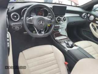 2018 Mercedes-Benz C 300 with VIN WDDWK4JB7JF714207, listed as a Copart auction lot 55471905 with 34,716 mi miles and Salvage title. Bid and sale history available at DreamBid. Image 8.