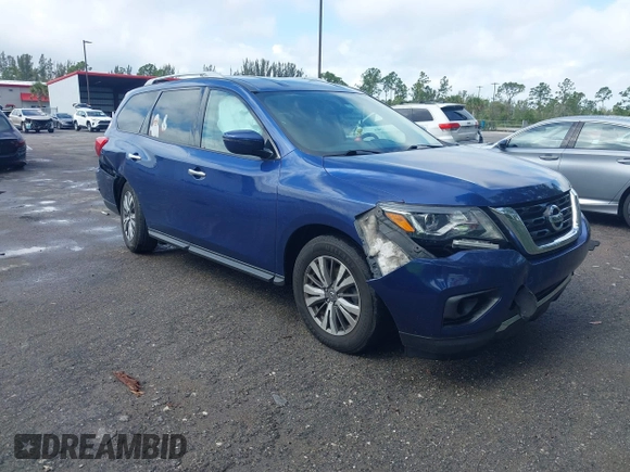2019 Nissan Pathfinder SV with VIN 5N1DR2MN7KC619975, listed as a IAAI auction lot 39309211 with 120,658 mi miles and . Bid and sale history available at DreamBid. Image 1.