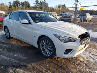 2018 Infiniti Q50 3.0t SPORT with VIN JN1EV7AR3JM612039, listed as a IAAI auction lot 41360719 with 50,138 mi miles. Bid and sale history available at carsss.com. Image 1.
